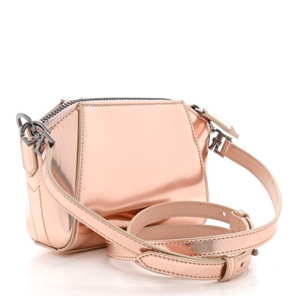 Givenchy💎Polyurethane Nano Antigona Crossbody✨Light Patent Leather Rose Gold✨ - Picture 6 of 13